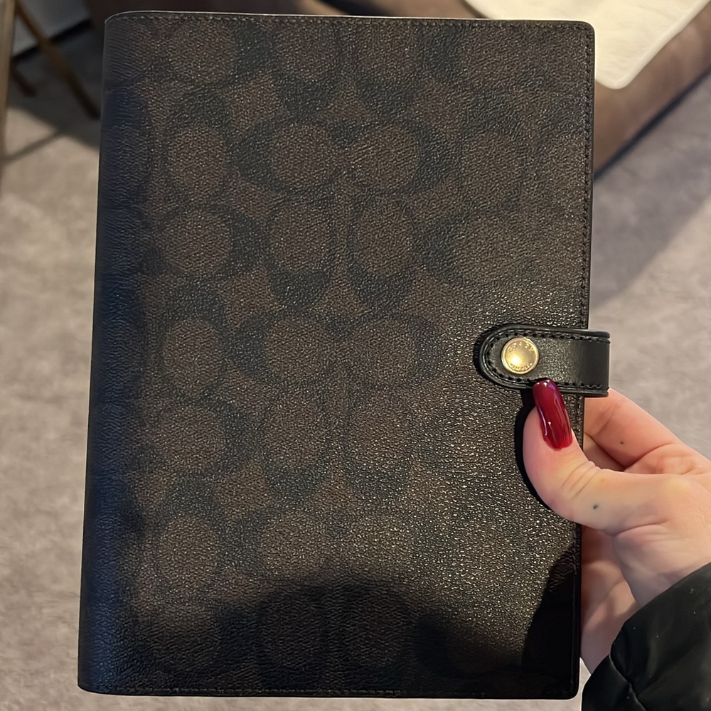 Coach Notebook In Signature Canvas